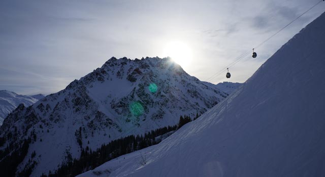 Madrisa Und Schafbergbahn Im Winter